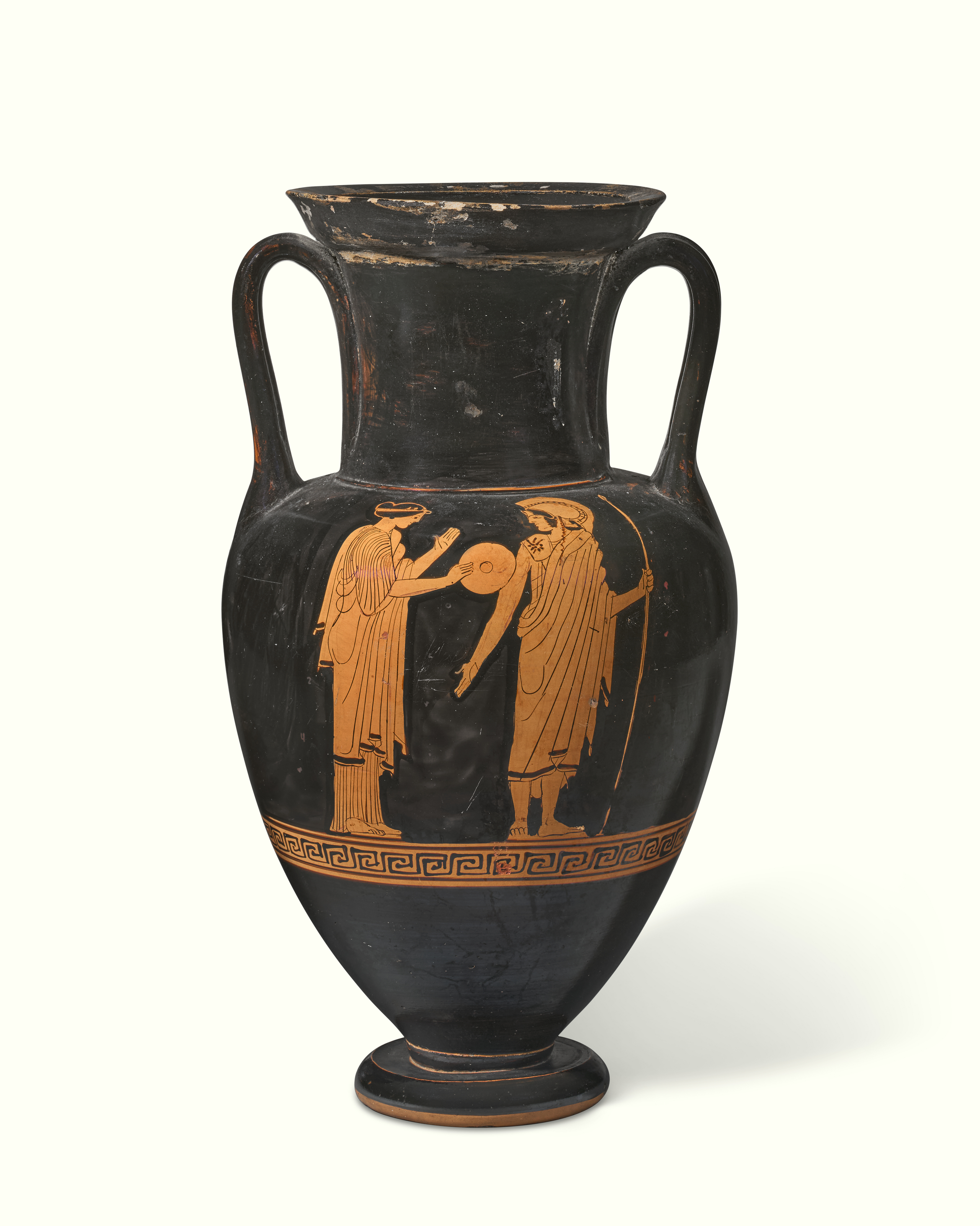 AN ATTIC RED-FIGURED NOLAN AMPHORA